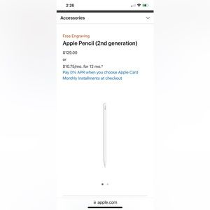 Apple send generation pencil for iPad